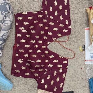 Kids Maroon and Gold Traditional Bottoms